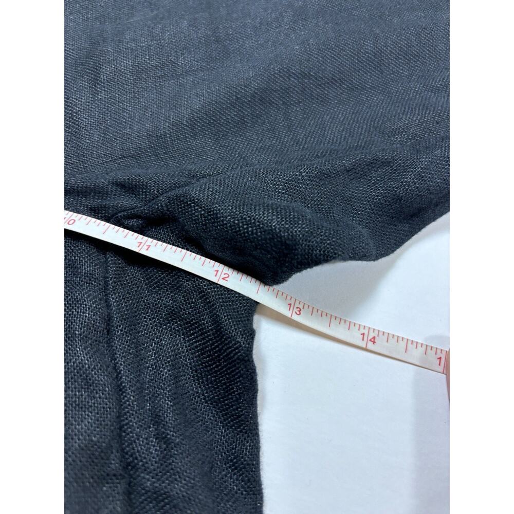 INC International Concepts Wide Leg Linen Pants Black 12 - Picture 4 of 6